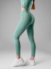 Handmade - Dark Mint - VeeCut Leggings