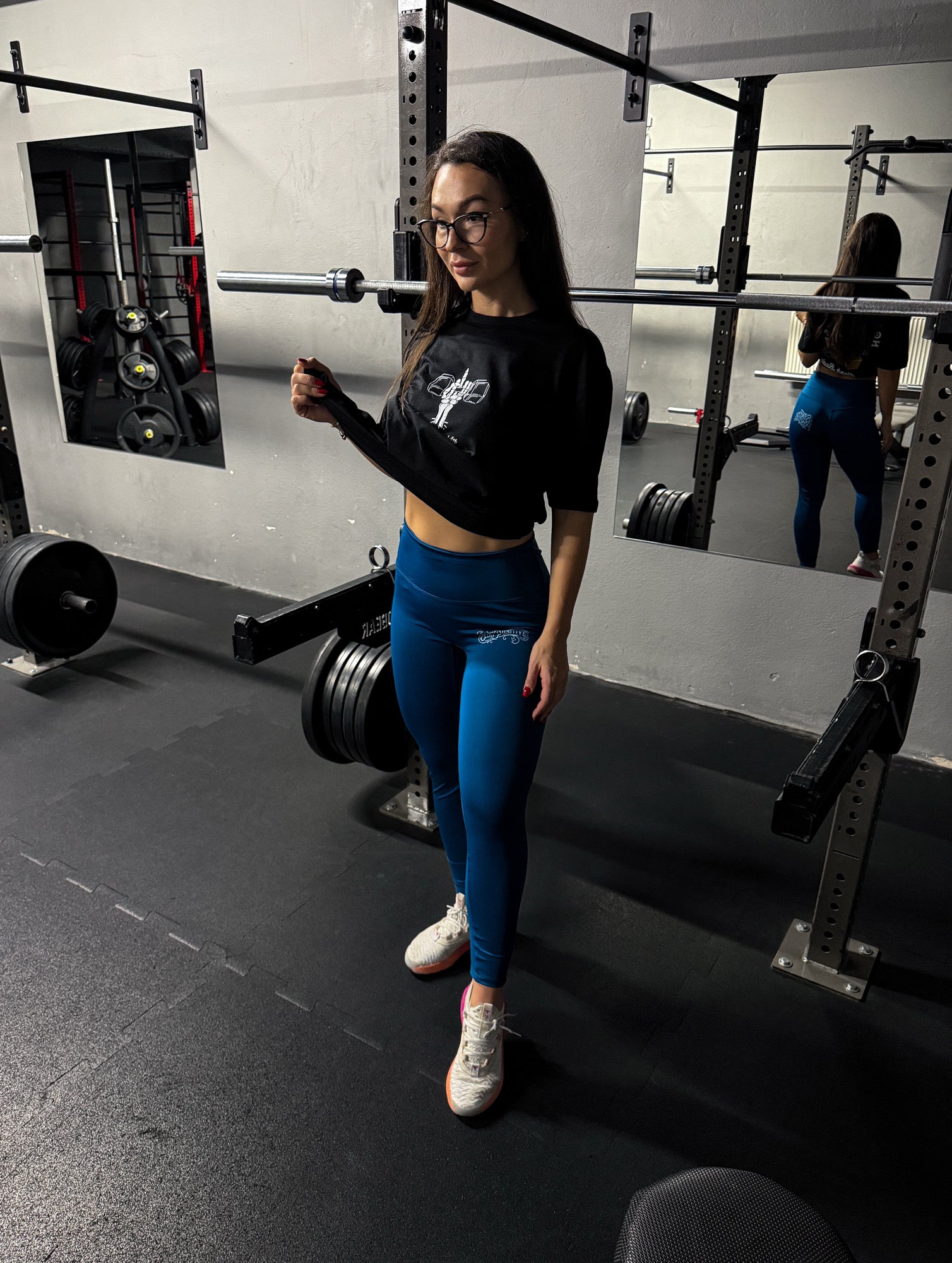 Handmade - Deep Teal - VeeCut Leggings