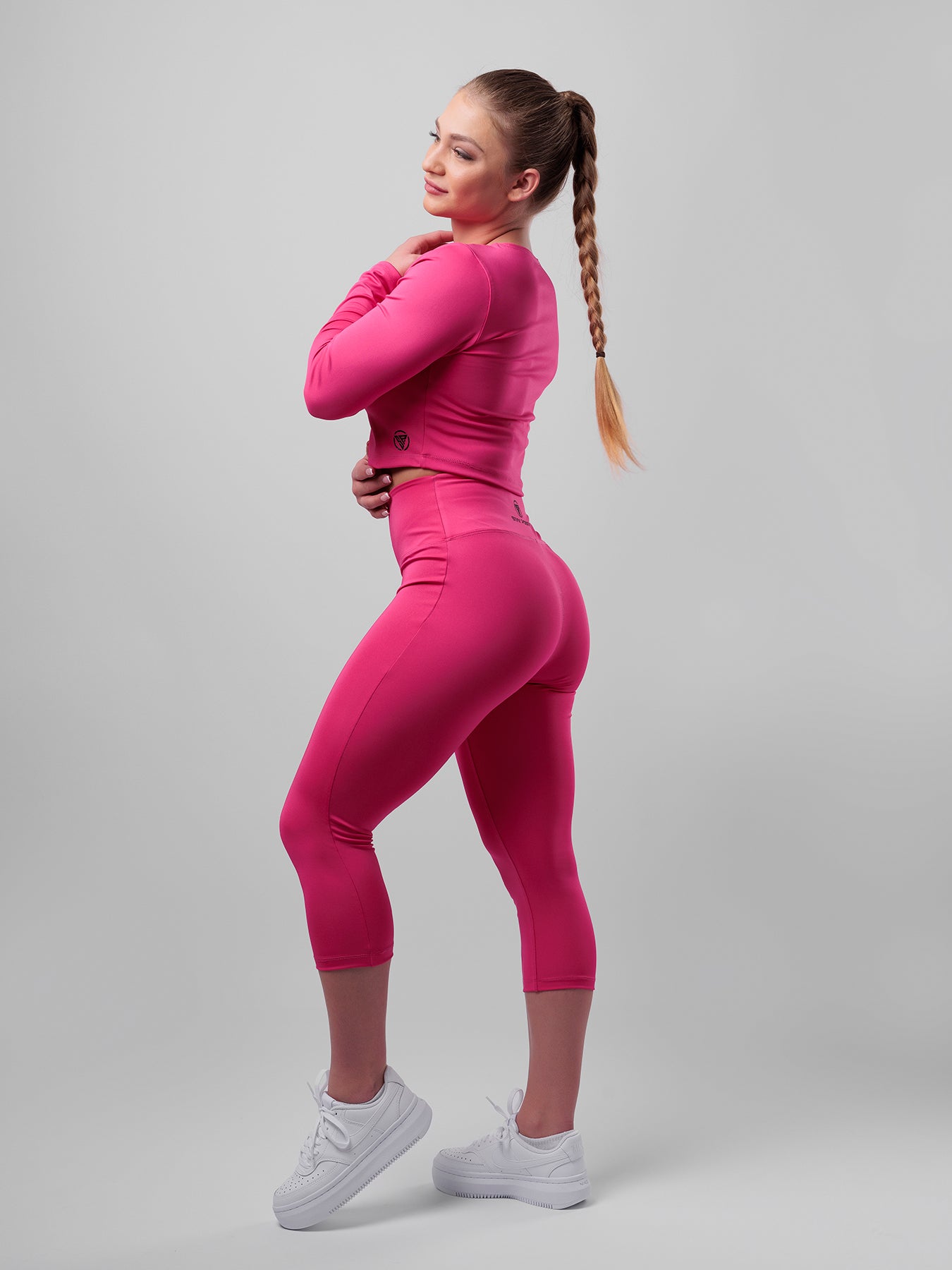 Handmade - Hot Pink - Capri Leggings