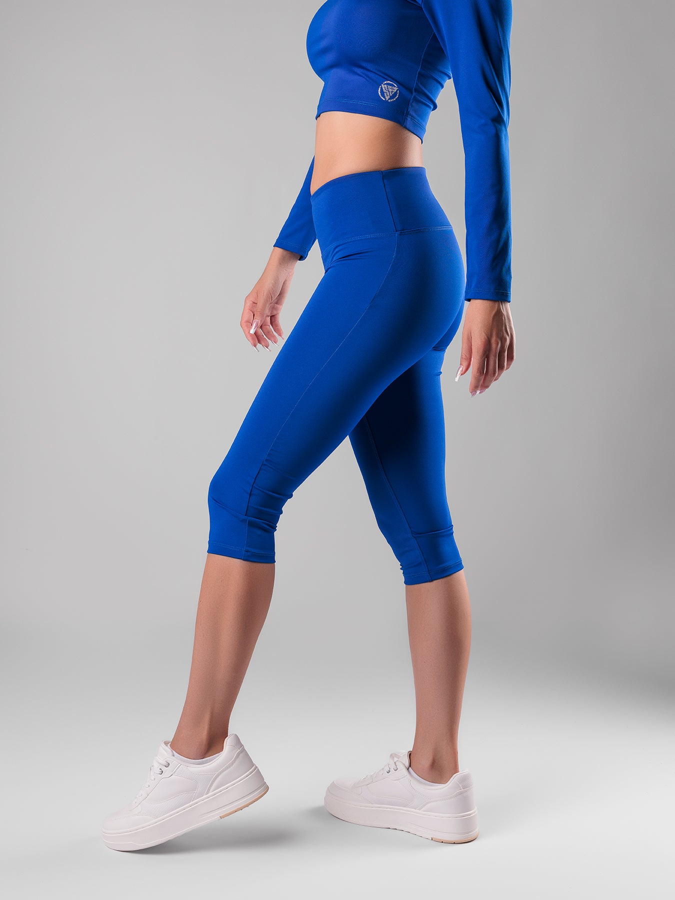 Handmade - Royal Blue - Capri Leggings