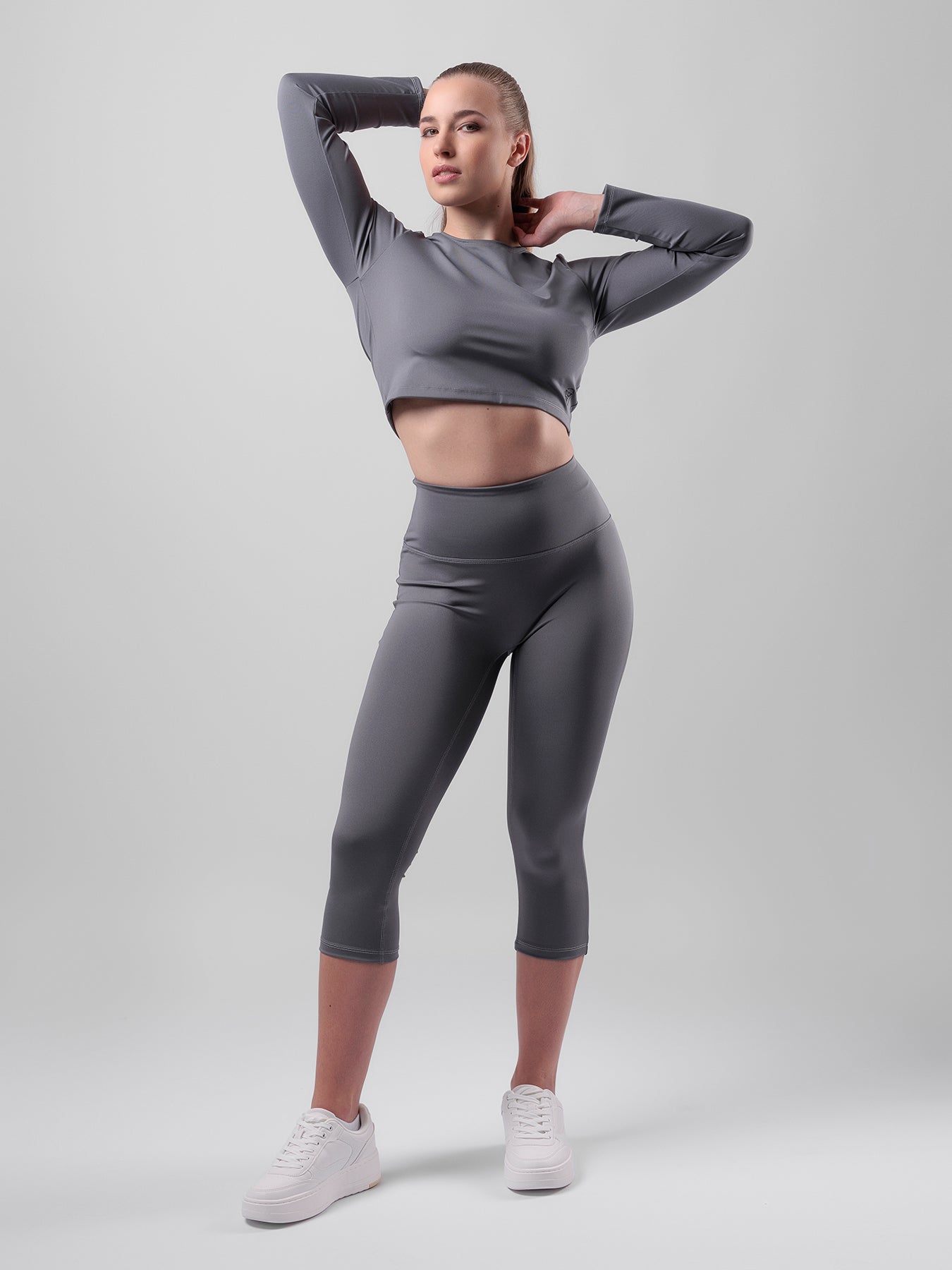 Handmade - Titanium Grey - Capri Leggings