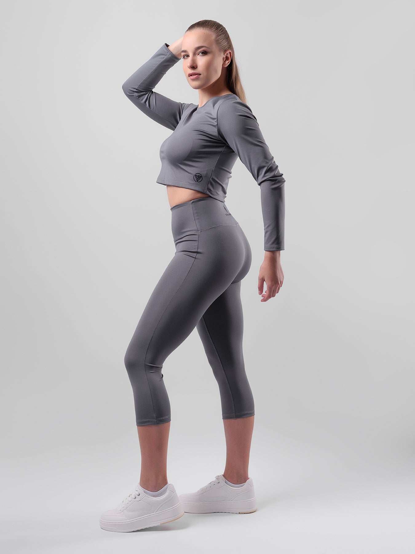 Handmade - Titanium Grey - Capri Leggings