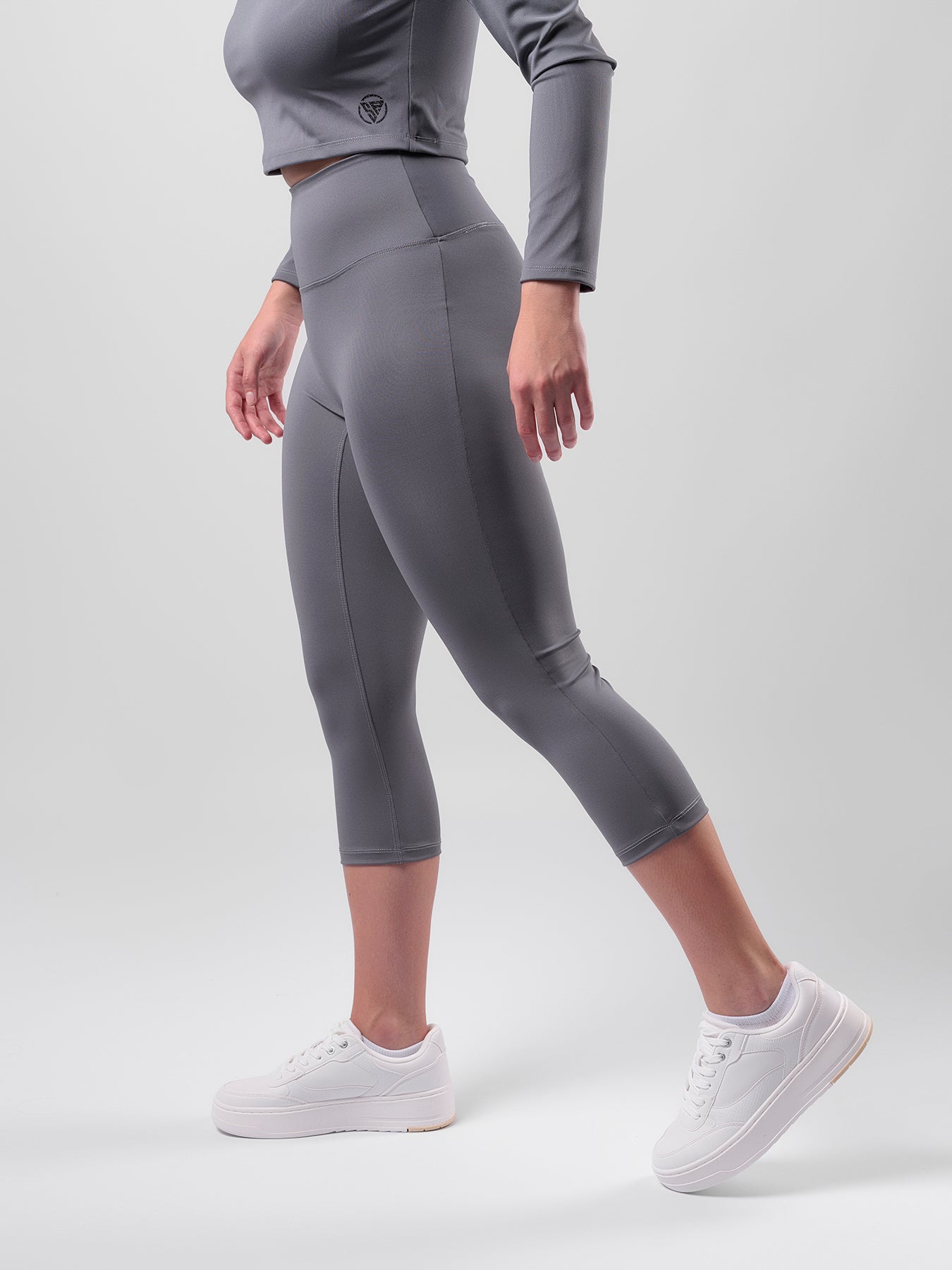 Handmade - Titanium Grey - Capri Leggings