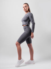 Handmade - Titanium Grey - Crop Top