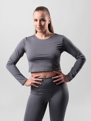 Handmade - Titanium Grey - Crop Top